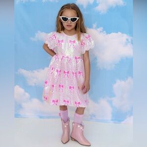 Lola + The Boys Pink Sequin Dress